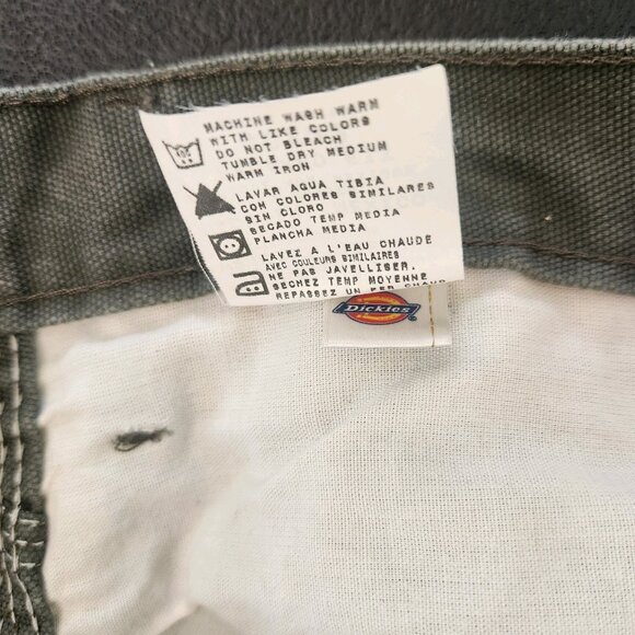 Dickies Carpenter Pants Canvas Work‎ Workwear Utility Green Mens 40x32 EUC - Picture 12 of 14